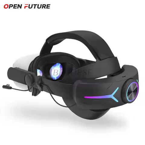 For Quest 3S 12000mAh Battery Pack Charging VR HeadStrap Adjustable Replacement Headband for Meta Qu