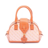 【二手】 LOEWE手提包，Anagram 小型保齡球包，橙色帆布皮革，Anagram 小型保齡球包，女士