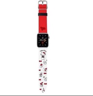 三麗鷗 系列 Apple Watch 皮革 錶帶 Hello Kitty 經典格子