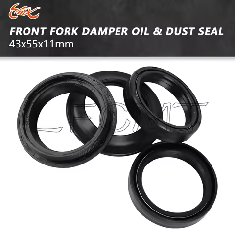 4/8PCS 43x55x11 Front Fork Oil Seal 43 55 Dust Cover Fit for YAMAHA TDM850 MT01 1600 YZF-R1M YZF-R1S