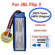 100% Original 4200mAh Speaker Replacement Battery For JBL Flip 3 Flip3 GSP872693 Bluetooth Player Loudspeaker Battery Ba