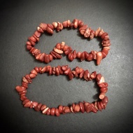 Coral Shell 5x7mm-8x10mm Chips Stretch Bracelet