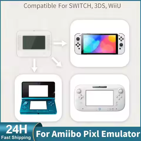 For Amiibo Pixl Emulator NFC Handheld Emulator Bluetooth Game Emulator for SWITCH 3DS WiiU for Switc