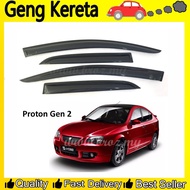 Air Press Window Door Visor Tingkap Kening Kereta Wind Deflector For Proton Gen 2 (4Pcs x 8cm)