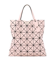 Japan authentic Issey Miyake 6 grid one shoulder handbag women's classic Tote Bag geometric diamond 