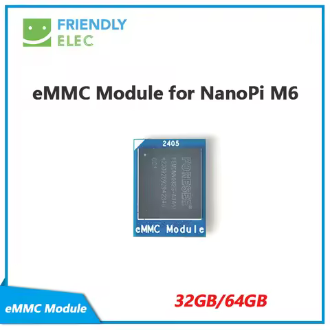 EMMC Module for NanoPi M6, NanoPi M5, NanoPi Zero2, 32GB/64GB, FriendlyElec