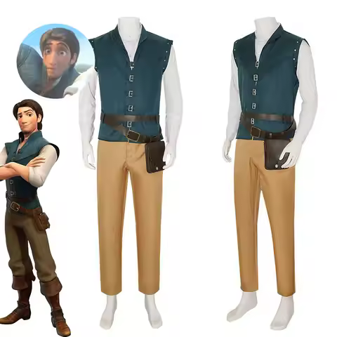 Anime Flynn Rider cosplay costume adult carnival uniform set Halloween anime Halloween performance c