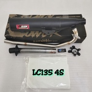 AHM RACING BLACK EDITION EXHAUST PIPE 32MM RS150 / Y15ZR / LC135 4S / LC135 5S / VF3I MAX FLOW 4 STROKE