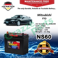 Münster Robust MF CMF NS60 | 55B24R (45AH) Car Battery Bateri Kereta for Mitsubishi FTO