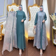 gamis dress set outer aljabar miskha dumma by df collection