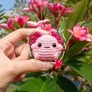 Mini Axolotl Salamander/ - Amigurumi Knitted Doll/