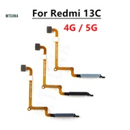 For Xiaomi Redmi 13C Fingerprint Sensor Home Return Key Menu Button Flex Ribbon Cable 4G 5G Smartpho