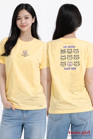 Toms Girl Womens Shortsleeve Slogan Printed T-shirt Regular Cut 100% Fully Cotton G62-1458