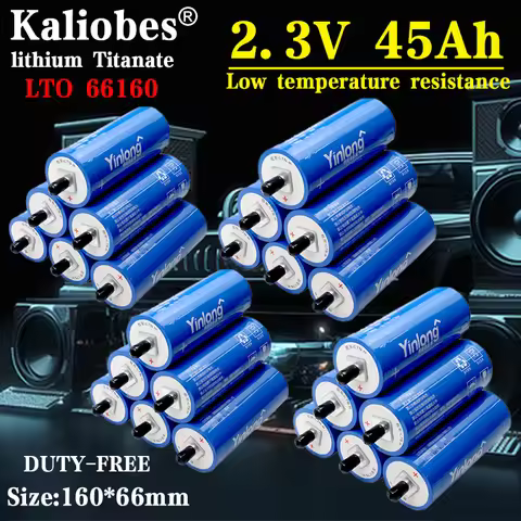 yinlong Original 2.3v 45AH 40AH 35AH Lithium titanate battery lto 66160 10C DIY 12V 24V 48V rv ev Ca