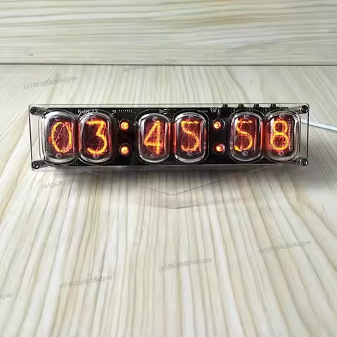 6-bit IN12 Nixie Clock, Glow Tube Clock, with 12/24-hour Switching/timer on/off/delayed Off Function