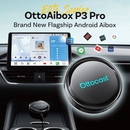 Ottocast OttoAibox P3 Pro 智能車機盒 HDMI輸出 AI語音助手 雲SIM 8核車載娛樂盒 安卓13無線手機互聯導航影音播放車用升級盒 Smart Car AI Box wi