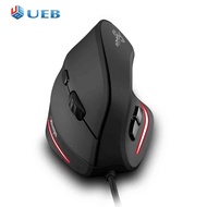 ZELOTES T20แบบมีสายแนวตั้งออปติคอลชาร์จใหม่ได้3200 DPI USB Gaming Mouse