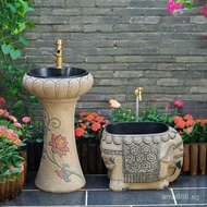 Sink Outdoor Mop Basin Laundry Sink Courtyard L7Outdoor Wash Basin Integrated Sink for Balcony and Y