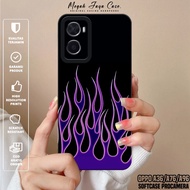 OPPO A36 / A76 / A96 Phone Case - OPPO A76 / A96 / A36 FIRE Motif Softcase - OPPO A76 Phone Silicone