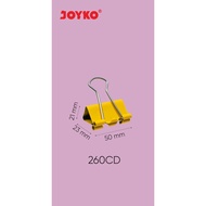 (1 Piece) Binder Clip JOYKO 260CD Color Joyko CD 260 Paper Clip Binder Clip (1 Piece)