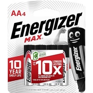 Energizer Max Battery AA 4pc/pkt