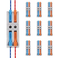 10 Chiếc 2in2out Nhanh Dây Kết Nối LEVER Dây Hạt Đẩy Trong Dây Dẫn Nhà Ga Kết Nối Điện 24V Điện Áp A