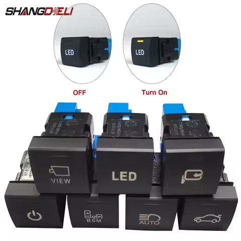 1Pc For Toyota Camry V70 2018 Rav4 Corolla Altis 2019 prado 150 2020 Car LED Light BSM Camera View R