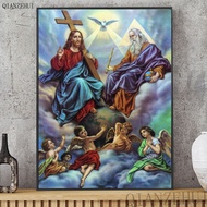 DIY Diamond Embroidery, Round Full Diamond beads Christ Jesus, God  religious figure Jesus rhinestone Diamond painting diamond painting cross stitch,beads painting