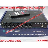 BP-3030D-(USB)-BLUEPUNK (WITH USB&MP3&DIGITAL) 4 BAND PARAMETRIC PRE AMP