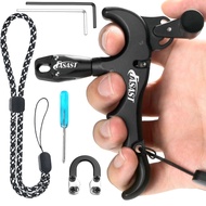 Bow Release for Compound Bow,Aluminum 360° Rotating,4 Finger Archery Release Trigger,Compound Bow Re