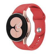 Dây đeo silicon dây đeo đồng hồ 20mm cho Samsung galaxy watch 6 4 5 40mm 44mm silicone vòng đeo đồng