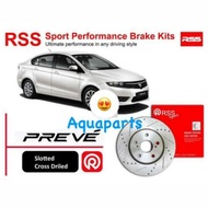 Proton Preve CFE CR6S 1.6 Turbo/ Exora CPS N/A FZ6Y RSS Sport Front Brake Disc Rotor with slotted an