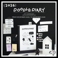 2026 Iconic Doodle Diary/2026 Planner Diary Set/Diary+Stickers/2026 Scheduler/Korean Planner/ Monthl