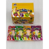 8g x 40pcs Twinfish Mixed Fruits CC Sticks With Tattoo Candy Gula-Gula Halal