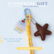 [GWP RM80 min spend] 4th Anniversary Birthday Cake Keychain