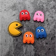 Patch_velcro PVC bộ hình Pac-Man trang trí ba lô_túi xách_quần áo