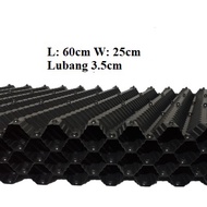 Ready Stock - (Hitam) Rumah Lobster Air Tawar -Udang Kara - (PVC) Rumah Lat - 1 Set 4 Keping