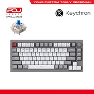 Keychron Q1 Knob Hot-Swap RGB Fully Assembled Grey Frame - Gateron G Pro Blue