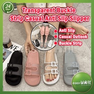 EASYWARE 2023 Transparent Buckle Anti Strip Casual Anti Slip Women Slipper