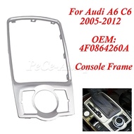 4F0864260A Front Console Frame Decoration Bezel MMI Shift Knob Fixed Frame Panel Decorative Bright F