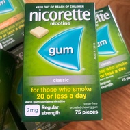 Nicorette Gum 4mg 210 viên Nicorette Gum Nicotine 210 Piece 4 mg
