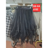 Black princess lace skirt 68-84 MS3711