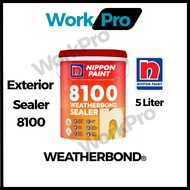 5L Nippon Paint 8100 Weatherbond Sealer/ Exterior Wall Sealer Putih Luar Dinding Primer/ Undercoat/ 