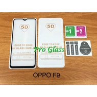 OPPO F1 F9/ F11 3D 4D 5D Full Cover Premium Tempered Glass Metal Packaging