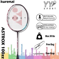 【YY SPORT HOT SELL】YONEX ASTROX 100ZZ Kurenai Badminton Racket Full Carbon 26-30Lbs Free Gift