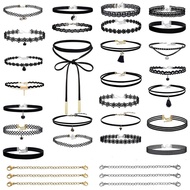 Supply choker Lace Necklace 30 Foreign Trade Manufacturer Decoration Women's Collar D6H4