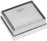 Kate Spade Wallet for Women Shimmy Glitter Boxed Small L-Zip Bifold Wallet, Silver