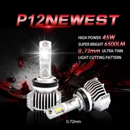 2019 newest led headlight P12 13000lm h4/h11/h7/hb3/hb4 superbright led with powerful chip and prote