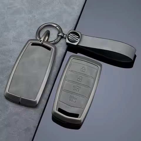 4 Buttons Car Key Case Cover Protective Shell Fob For HYUNDAI 2020 Genesis G70 G80 EQ900 G90 Car Int