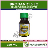 ⦸ ☽ ▔ BRODAN INSECTICIDE SPRAY FOR PLANTS AND VEGETABLES - Chlorpyrifos & BPMC Formula - Broad Spec